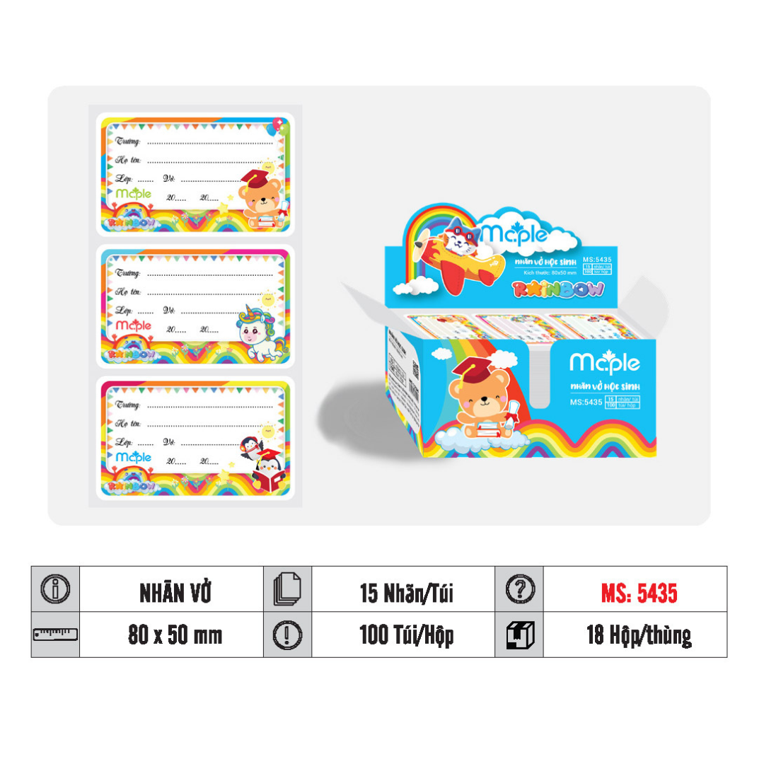 NHÃN VỞ MC.PLE MS564 - Ảnh 2