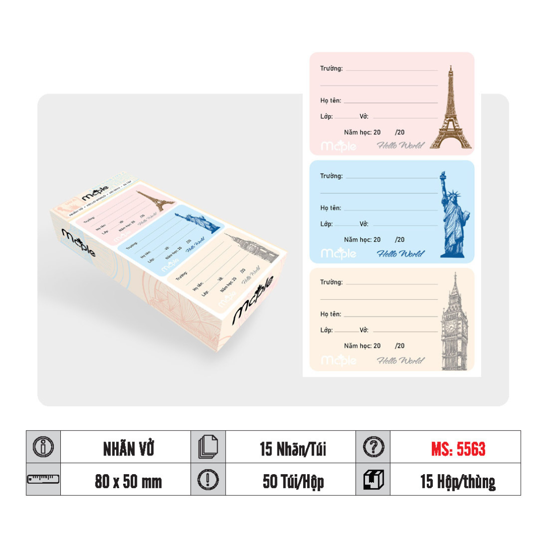 NHÃN VỞ MC.PLE MS564 - Ảnh 4