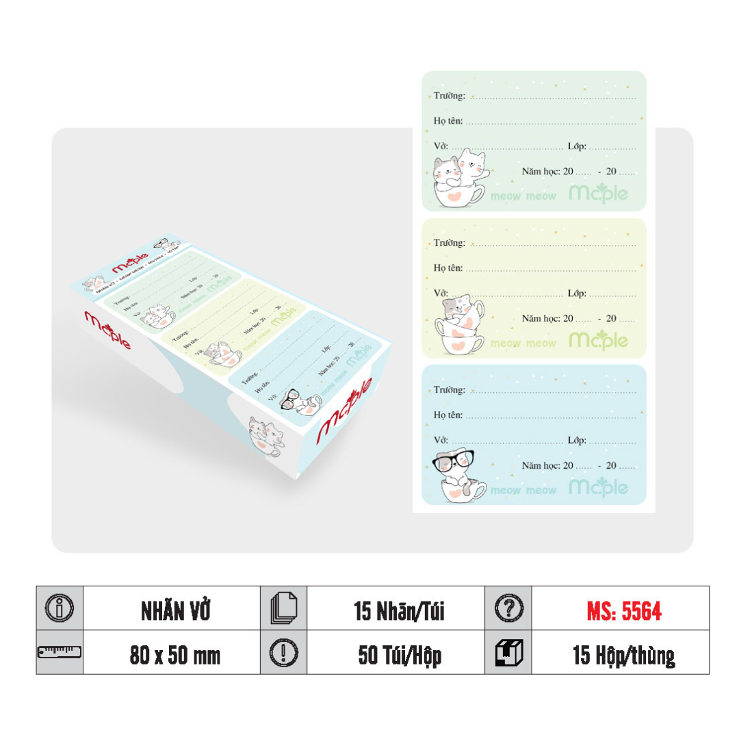 NHÃN VỞ MC.PLE MS564