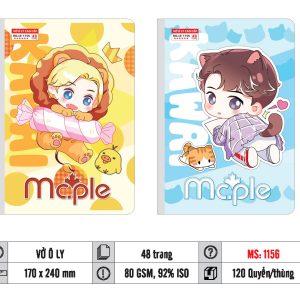 VỞ Ô LY MC.PLE 48 TRANG 80GSM MS 1156