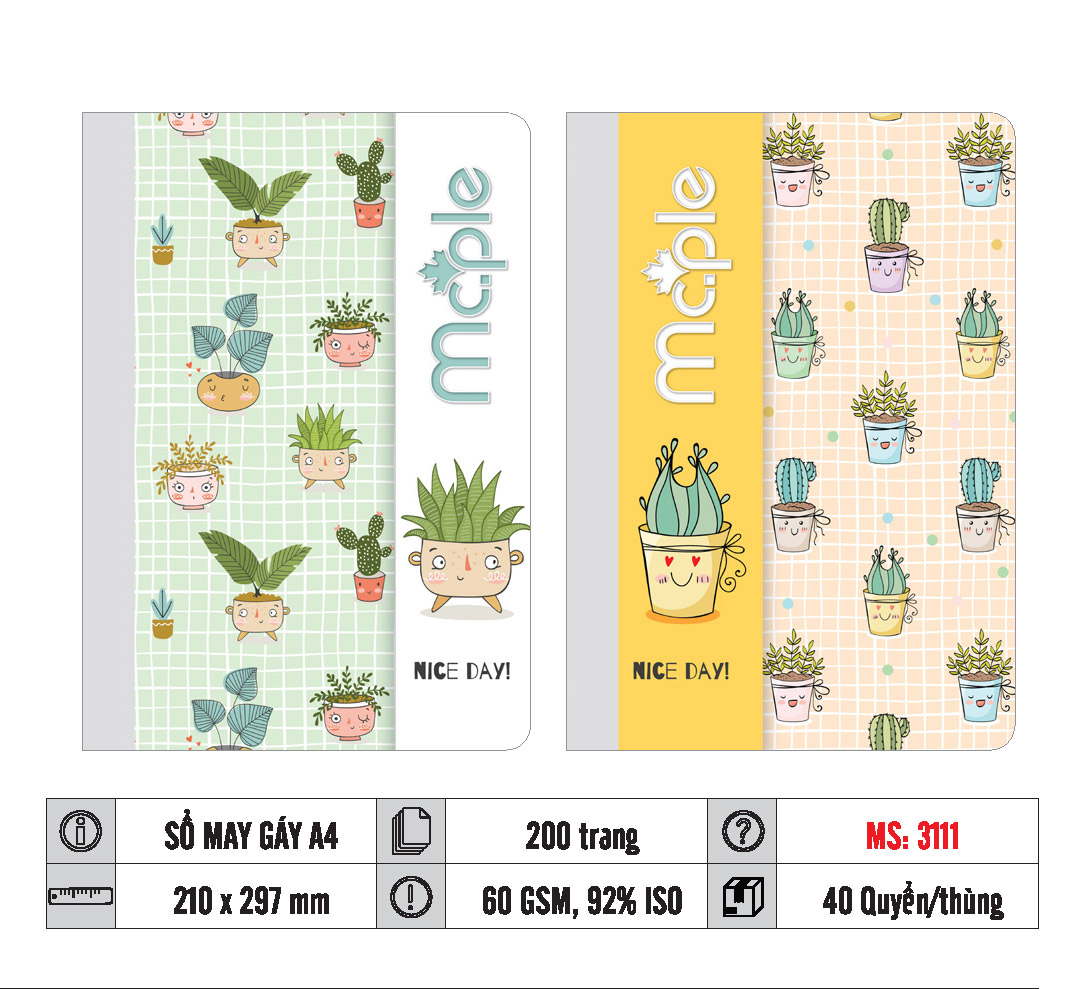 SỔ MAY GÁY MC.PLE MS3111