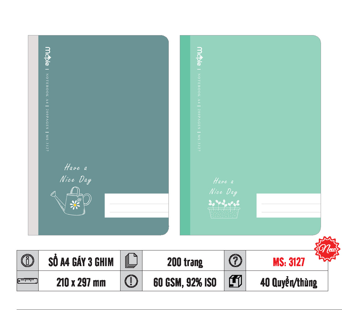 SỔ MAY GÁY MC.PLE MS3127