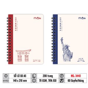 SỔ LÒ XO A5 MC.PLE MS 2440/3442/3443