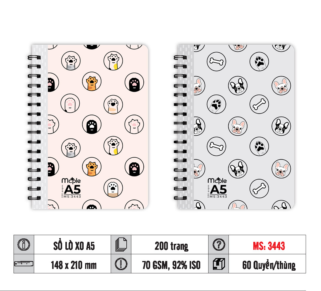 SỔ LÒ XO A5 MC.PLE MS 2440/3442/3443 - Ảnh 3