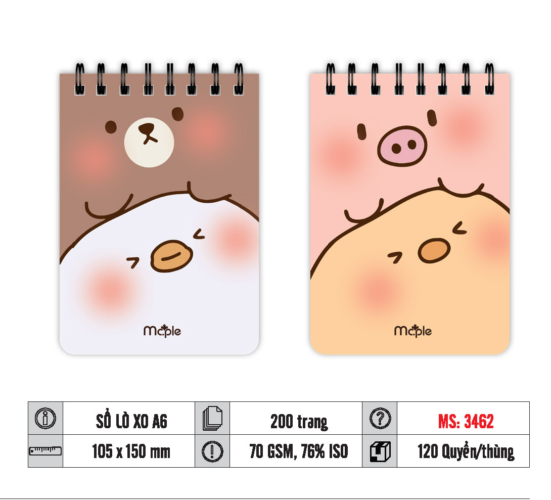 SỔ LÒ XO A6 MC.PLE MS 3448/3449/3461/3462 - Ảnh 3