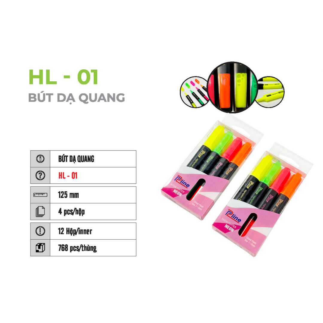 BÚT DẠ QUANG PLINE HL-01/02/06