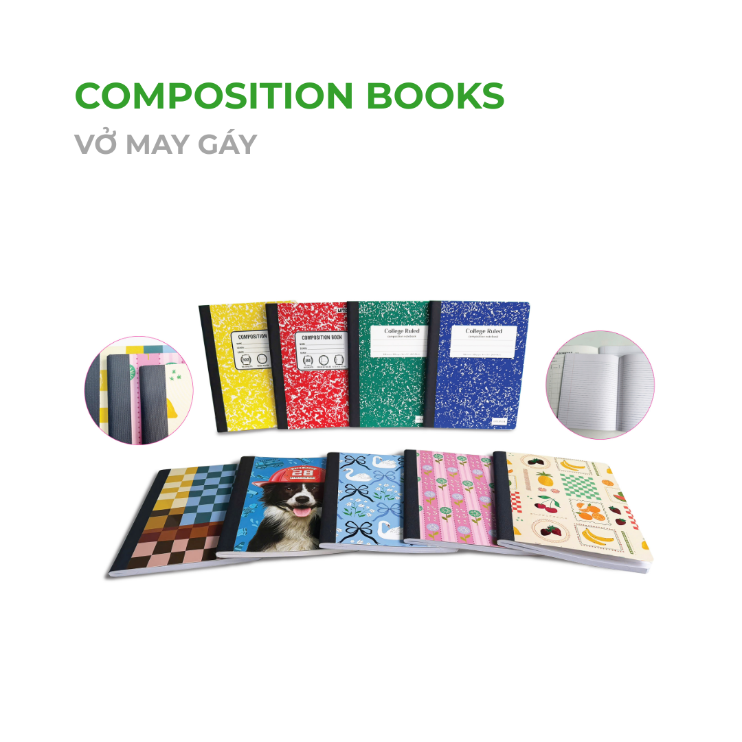 SỔ MAY GÁY (COMPOSITION NOTEBOOK)