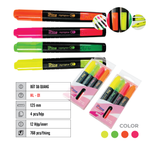 BÚT DẠ QUANG PLINE HL-01