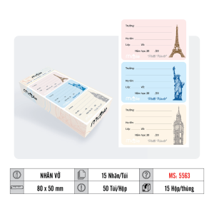 NHÃN VỞ MC.PLE MS 5563