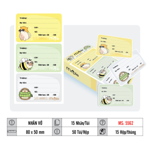 NHÃN VỞ MC.PLE MS 5562