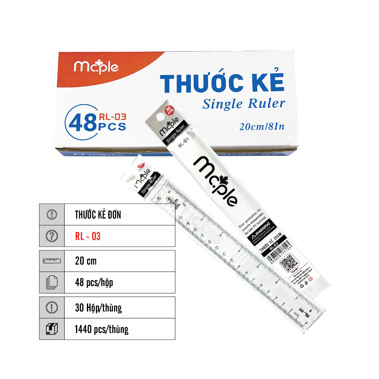THƯỚC KẺ MC.PLE RL-03