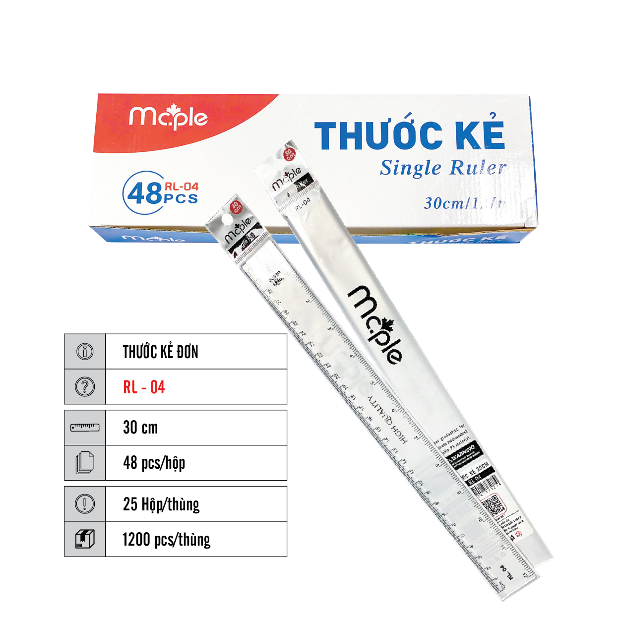 THƯỚC KẺ MC.PLE RL-04