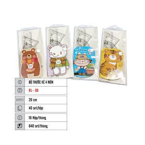 BỘ THƯỚC KẺ 4 MÓN MC.PLE RL-08
