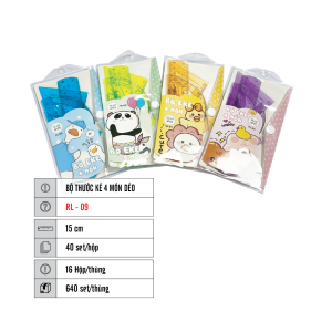 BỘ THƯỚC KẺ 4 MÓN MC.PLE RL-09