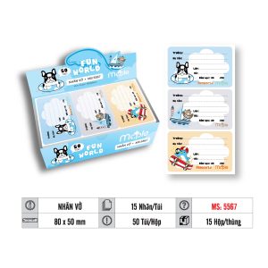 NHÃN VỞ MC.PLE MS 5567