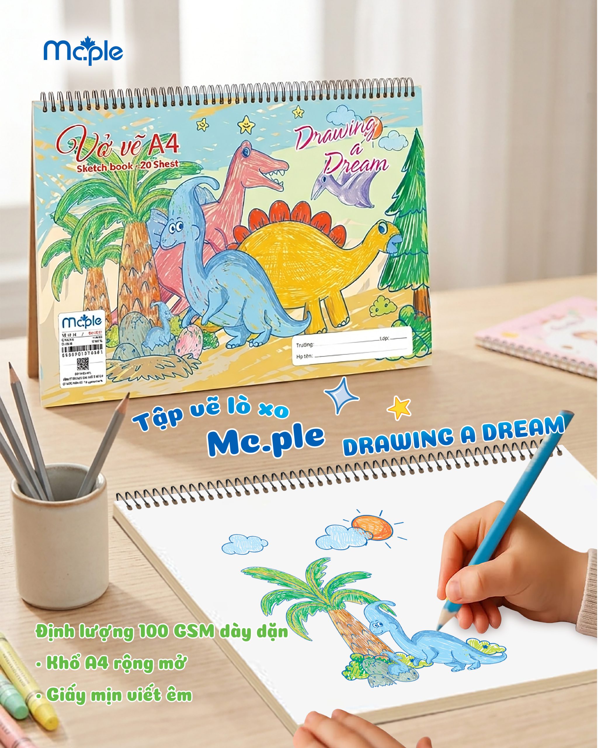 VỞ VẼ MCPLE
