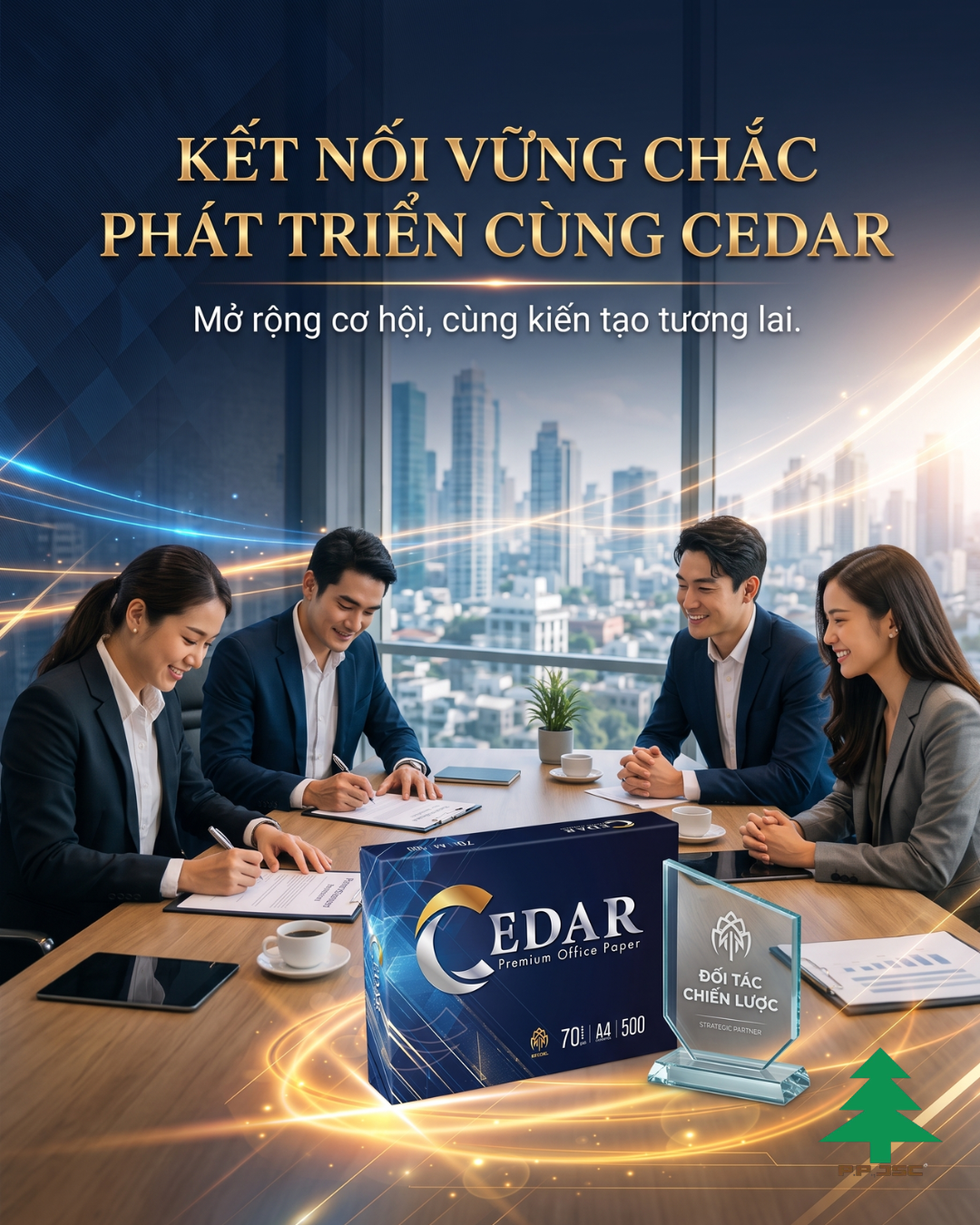 giấy in A4 cao cấp Cedar