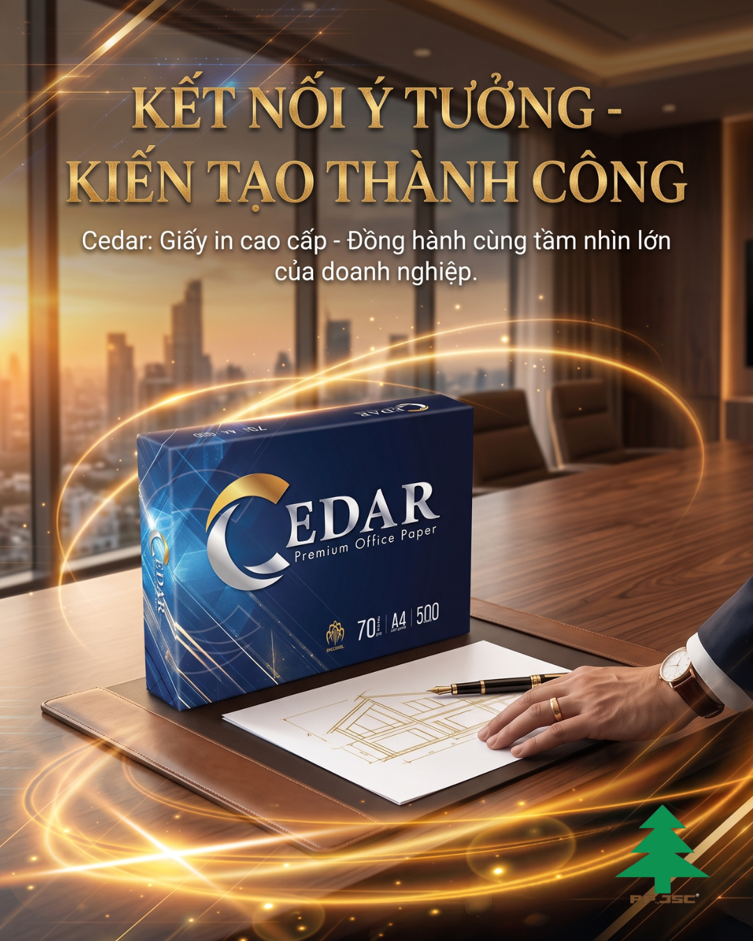 Giấy A4 cao cấp Cedar